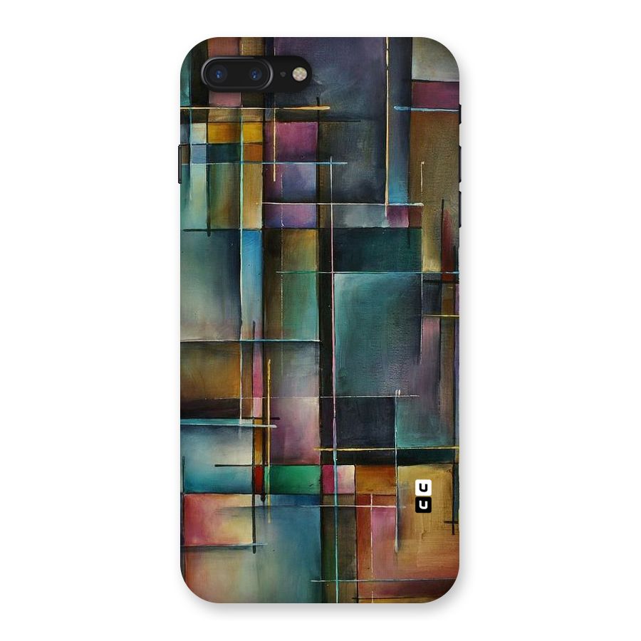 Dark Square Shapes Back Case for iPhone 7 Plus