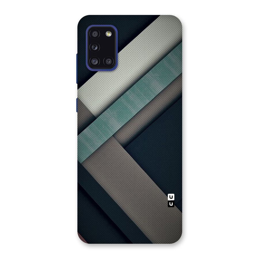 Dark Stripes Back Case for Galaxy A31