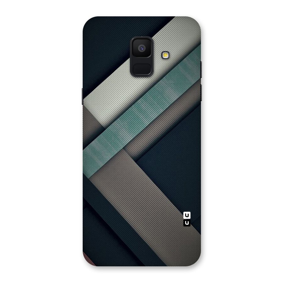 Dark Stripes Back Case for Galaxy A6 (2018)