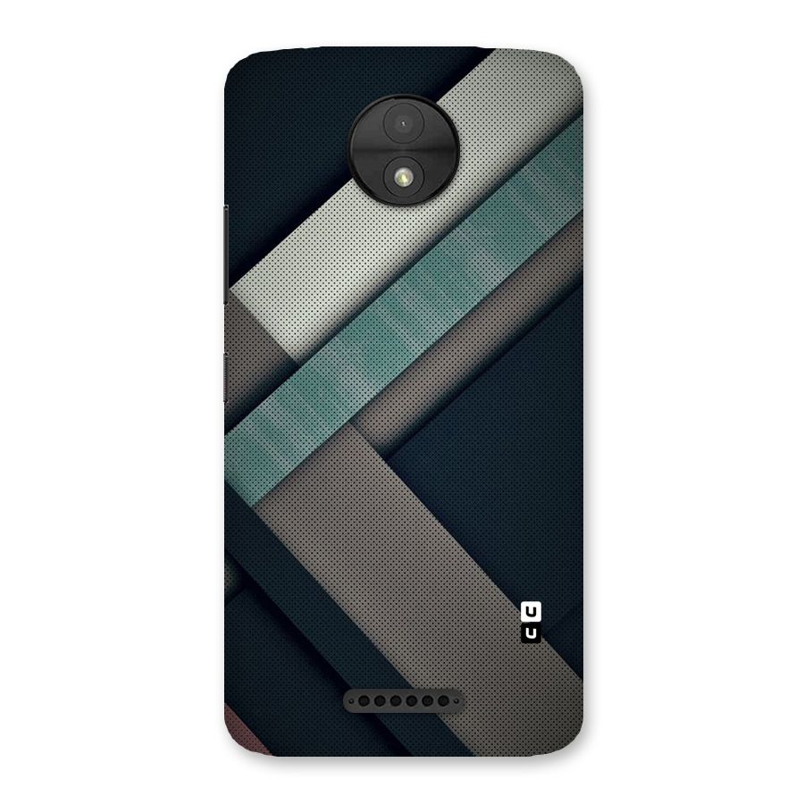 Dark Stripes Back Case for Moto C