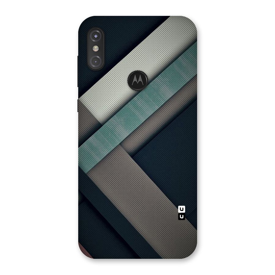 Dark Stripes Back Case for Motorola One Power