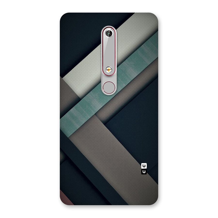 Dark Stripes Back Case for Nokia 6.1