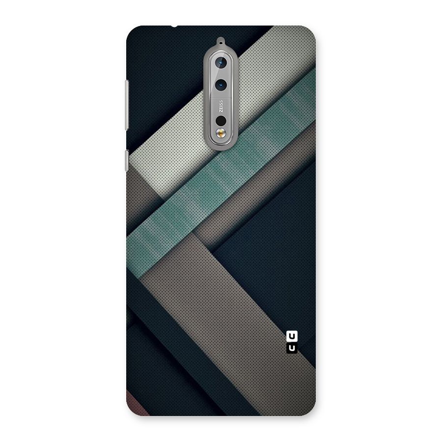 Dark Stripes Back Case for Nokia 8