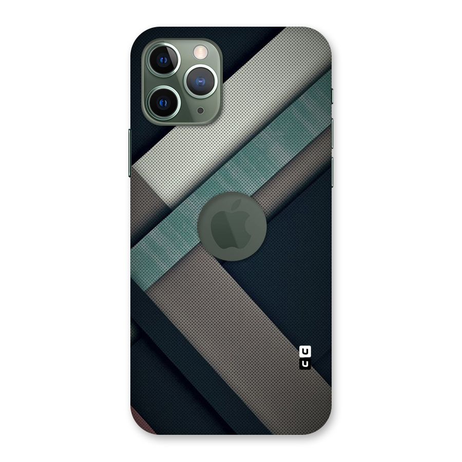 Dark Stripes Back Case for iPhone 11 Pro Logo  Cut