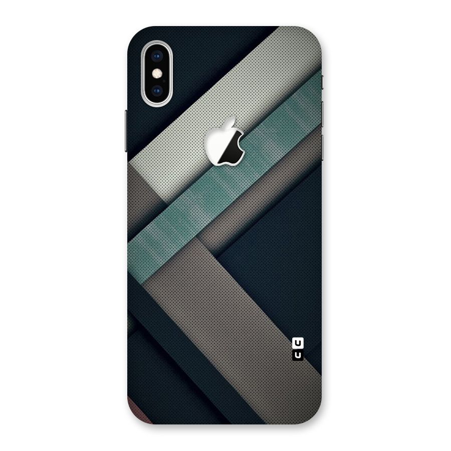 Dark Stripes Back Case for iPhone XS Max Apple Cut