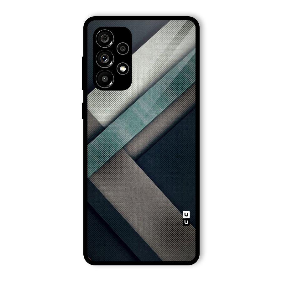 Dark Stripes Glass Back Case for Galaxy A73 5G
