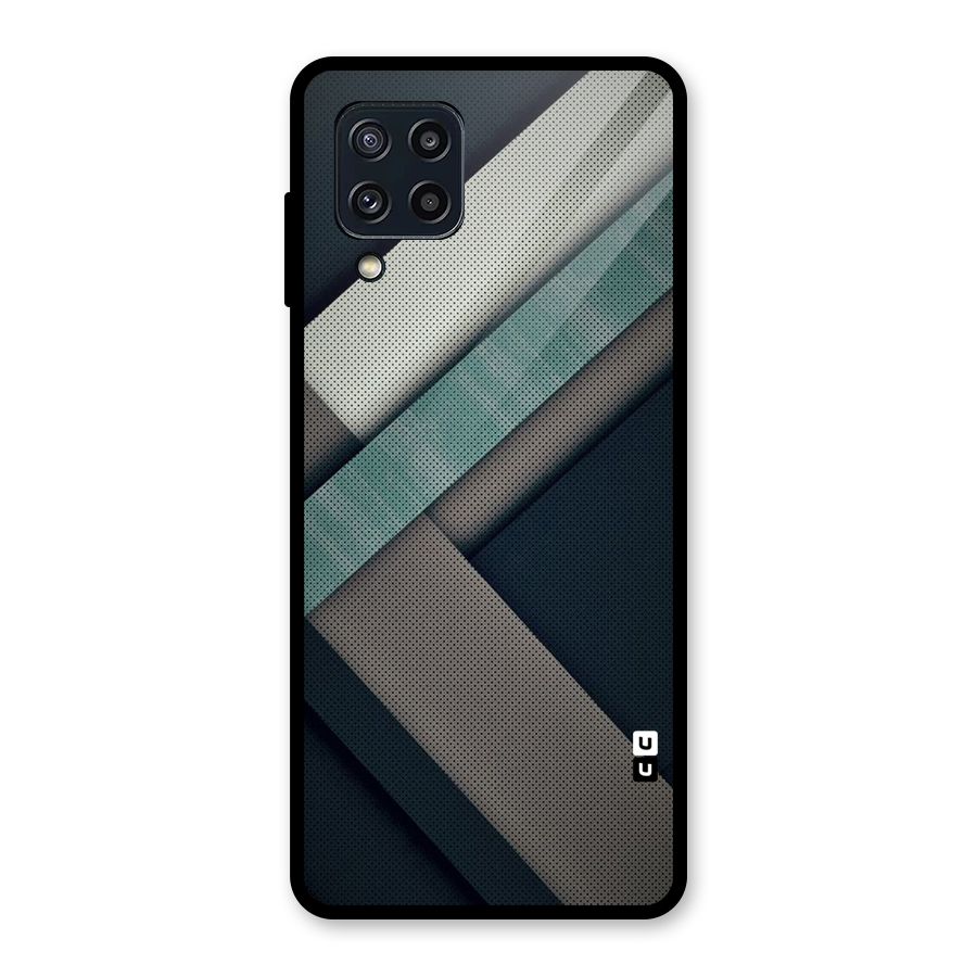 Dark Stripes Glass Back Case for Galaxy M32