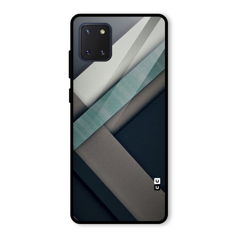 Dark Stripes Glass Back Case for Galaxy Note 10 Lite