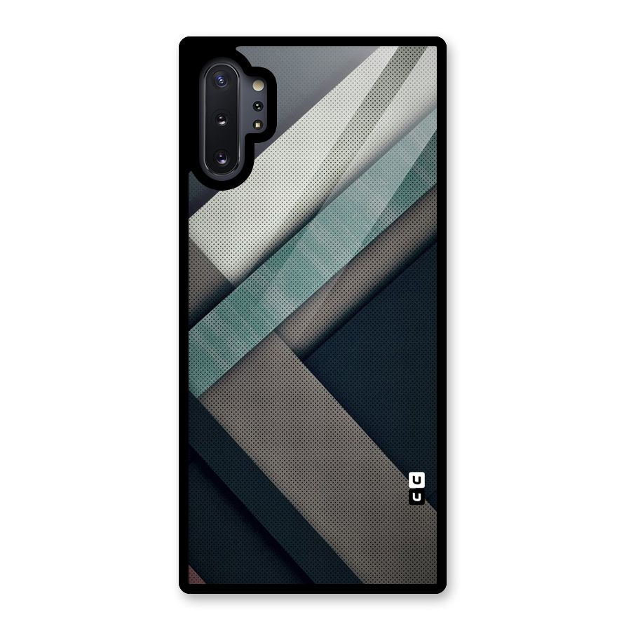 Dark Stripes Glass Back Case for Galaxy Note 10 Plus