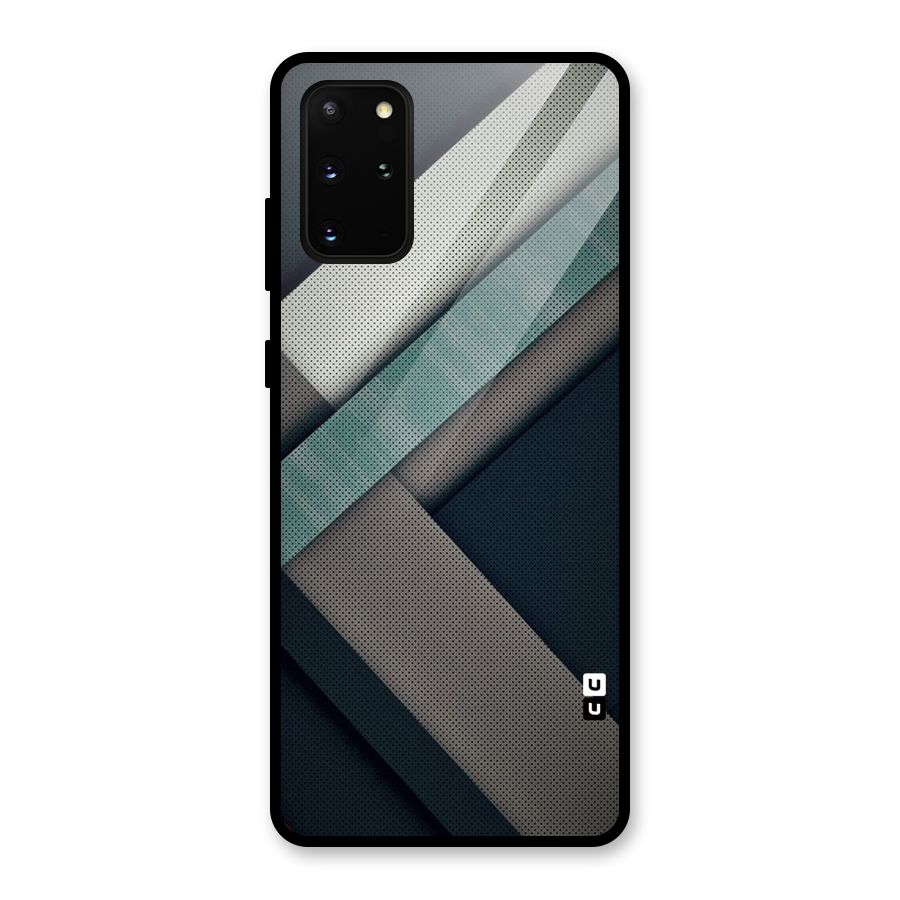 Dark Stripes Glass Back Case for Galaxy S20 Plus