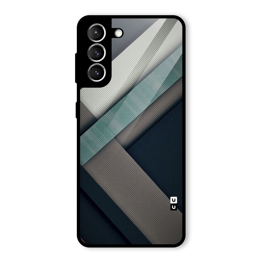 Dark Stripes Glass Back Case for Galaxy S21 5G