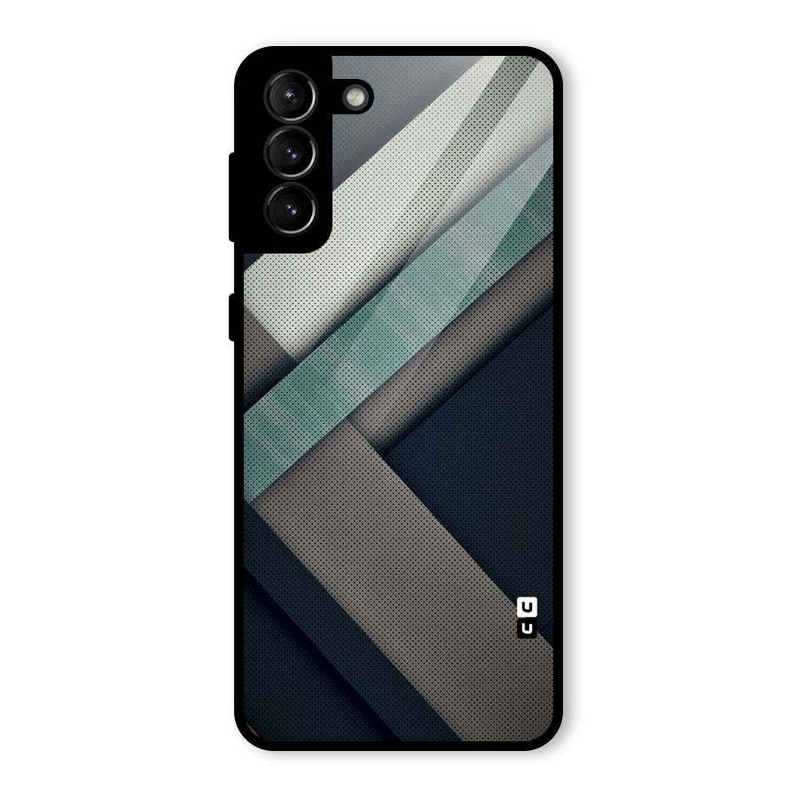 Dark Stripes Glass Back Case for Galaxy S21 Plus