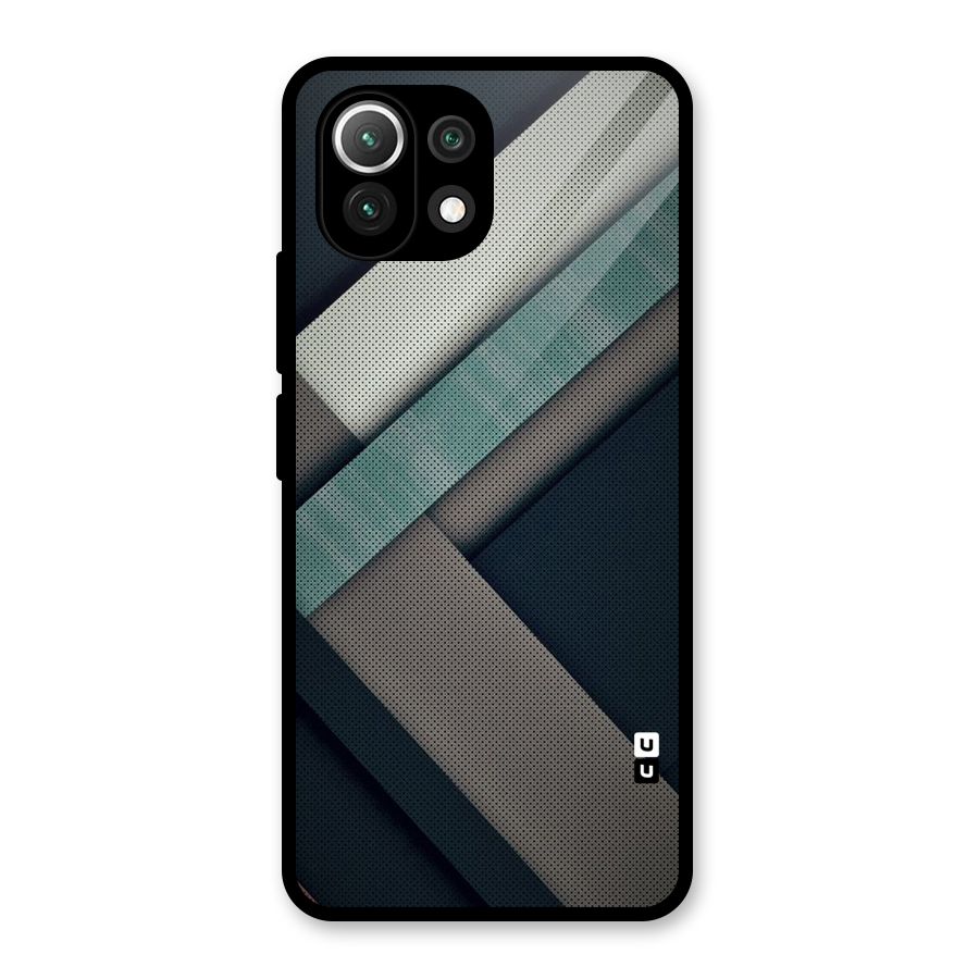 Dark Stripes Glass Back Case for Mi 11 Lite NE 5G