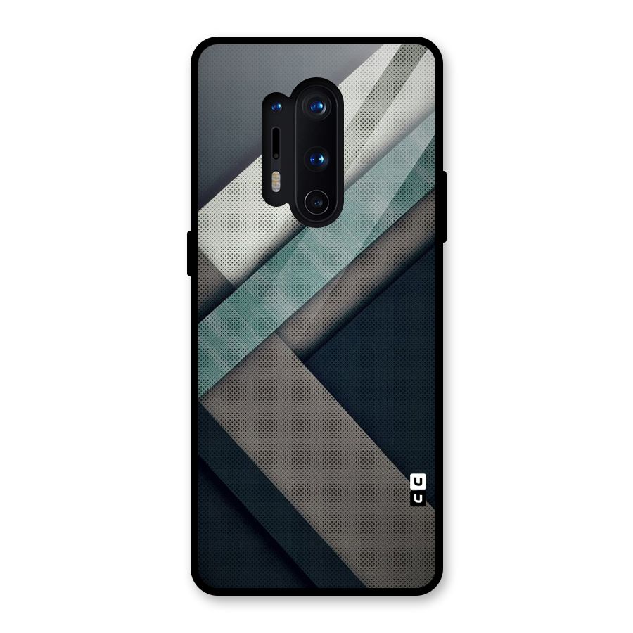 Dark Stripes Glass Back Case for OnePlus 8 Pro
