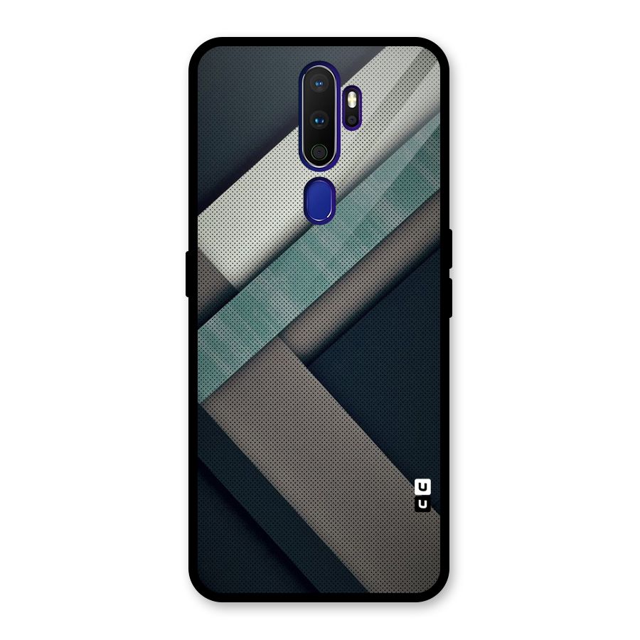 Dark Stripes Glass Back Case for Oppo A9 (2020)