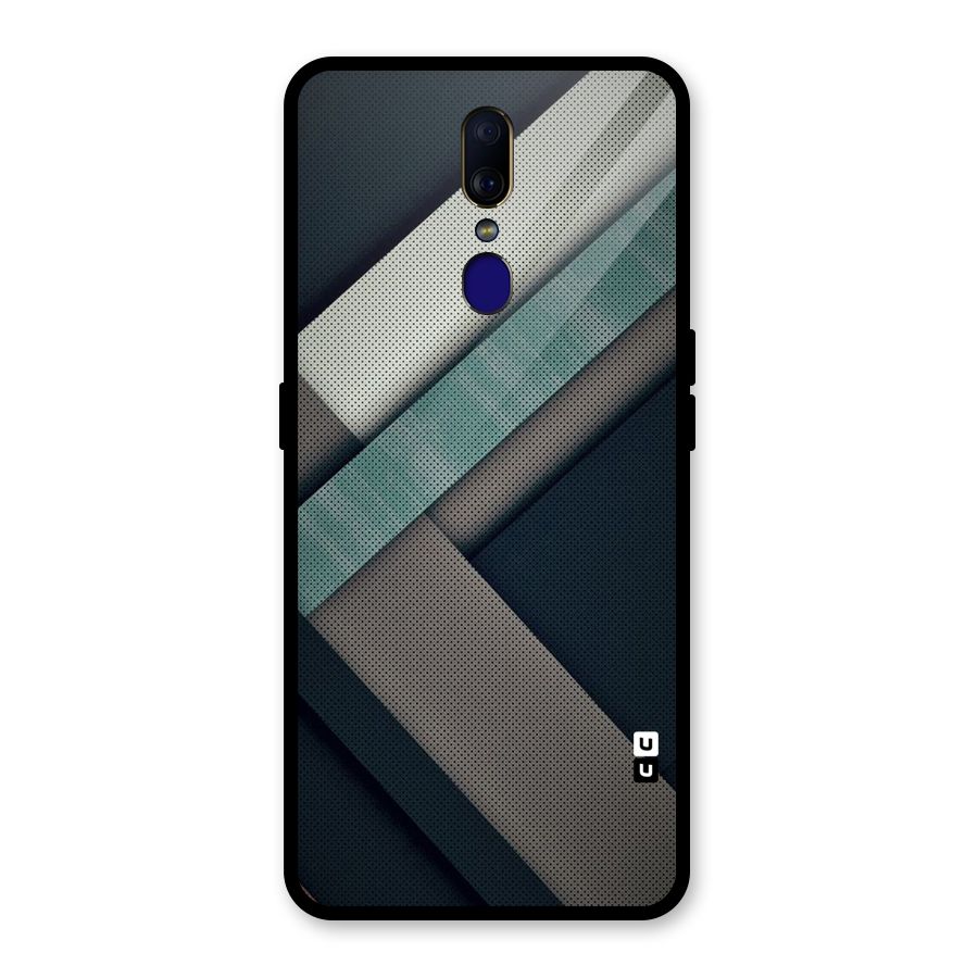 Dark Stripes Glass Back Case for Oppo F11
