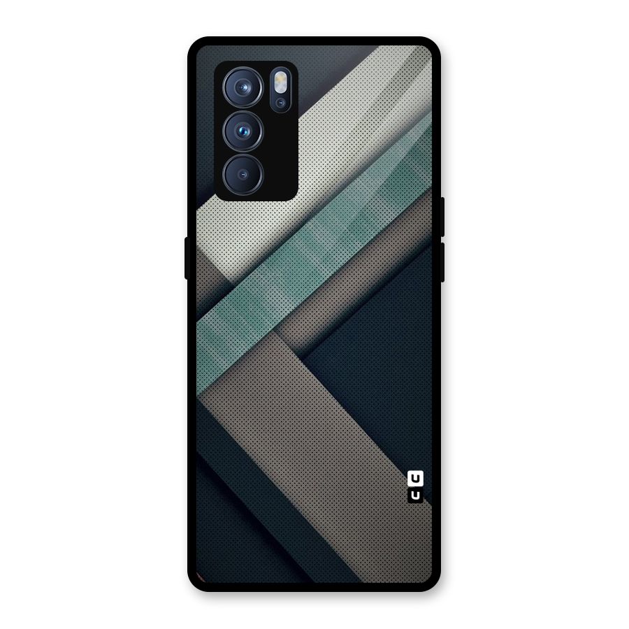 Dark Stripes Glass Back Case for Oppo Reno6 Pro 5G