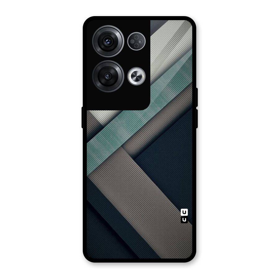 Dark Stripes Glass Back Case for Oppo Reno8 Pro 5G