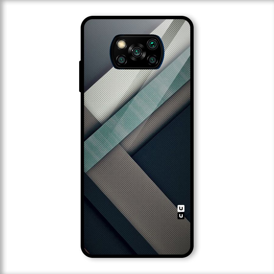 Dark Stripes Glass Back Case for Poco X3
