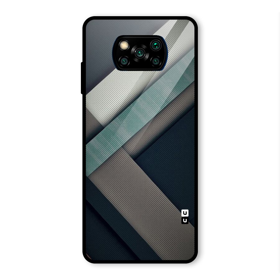 Dark Stripes Glass Back Case for Poco X3 Pro