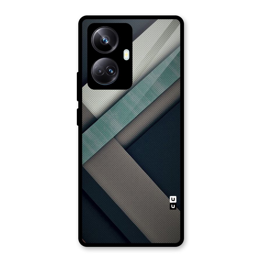 Dark Stripes Glass Back Case for Realme 10 Pro Plus