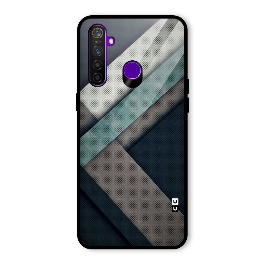 Dark Stripes Glass Back Case for Realme 5 Pro