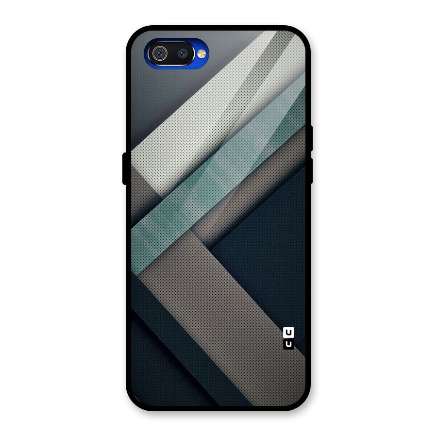 Dark Stripes Glass Back Case for Realme C2