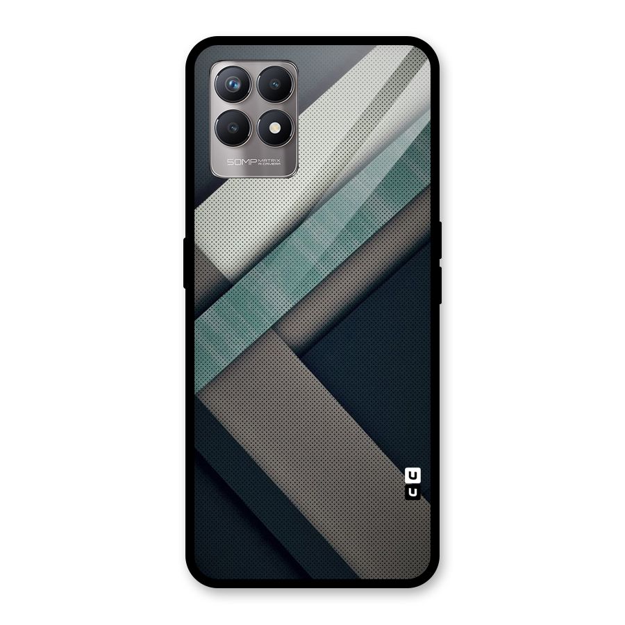 Dark Stripes Glass Back Case for Realme Narzo 50