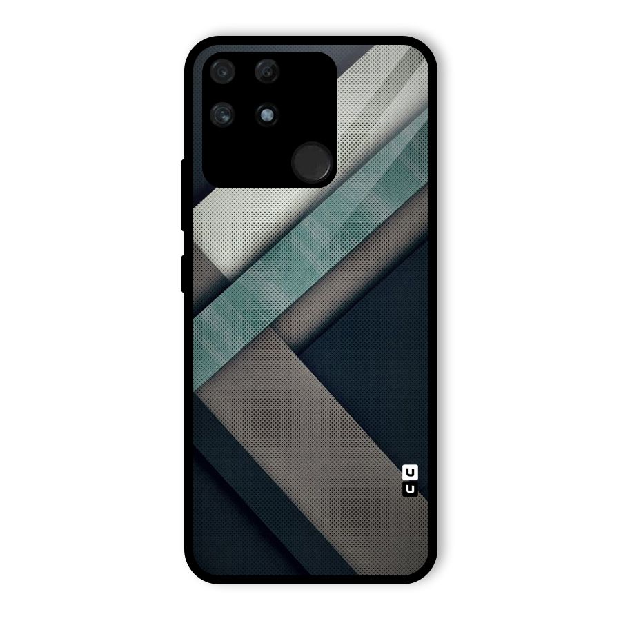Dark Stripes Glass Back Case for Realme Narzo 50A