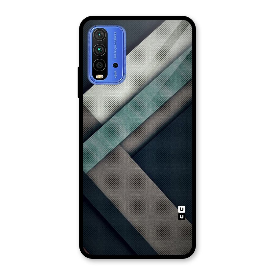 Dark Stripes Glass Back Case for Redmi 9 Power