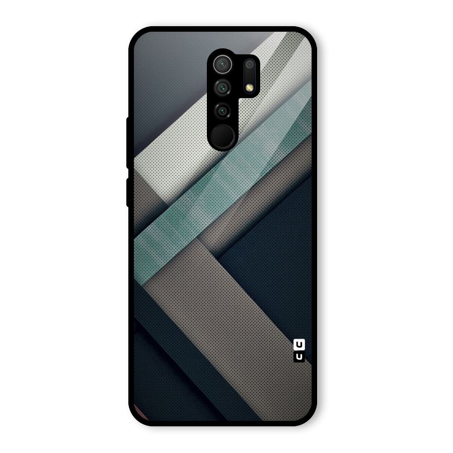 Dark Stripes Glass Back Case for Redmi 9 Prime