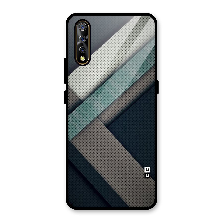 Dark Stripes Glass Back Case for Vivo S1