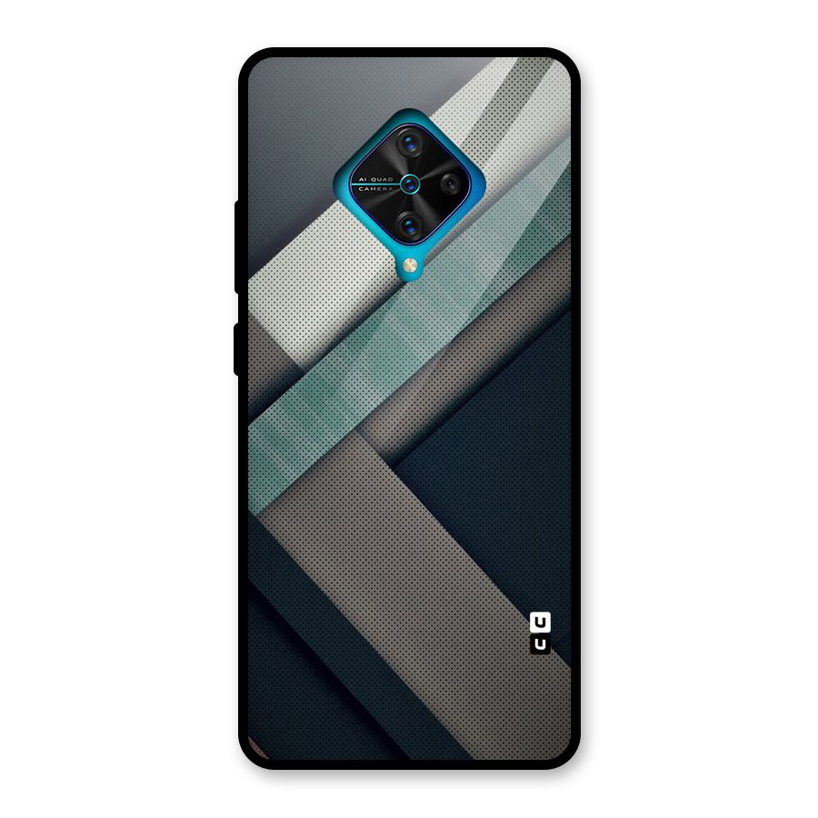 Dark Stripes Glass Back Case for Vivo S1 Pro