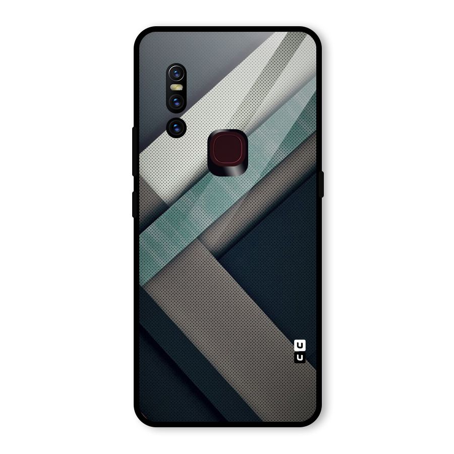 Dark Stripes Glass Back Case for Vivo V15