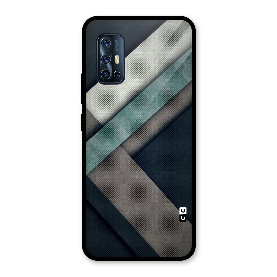 Dark Stripes Glass Back Case for Vivo V17