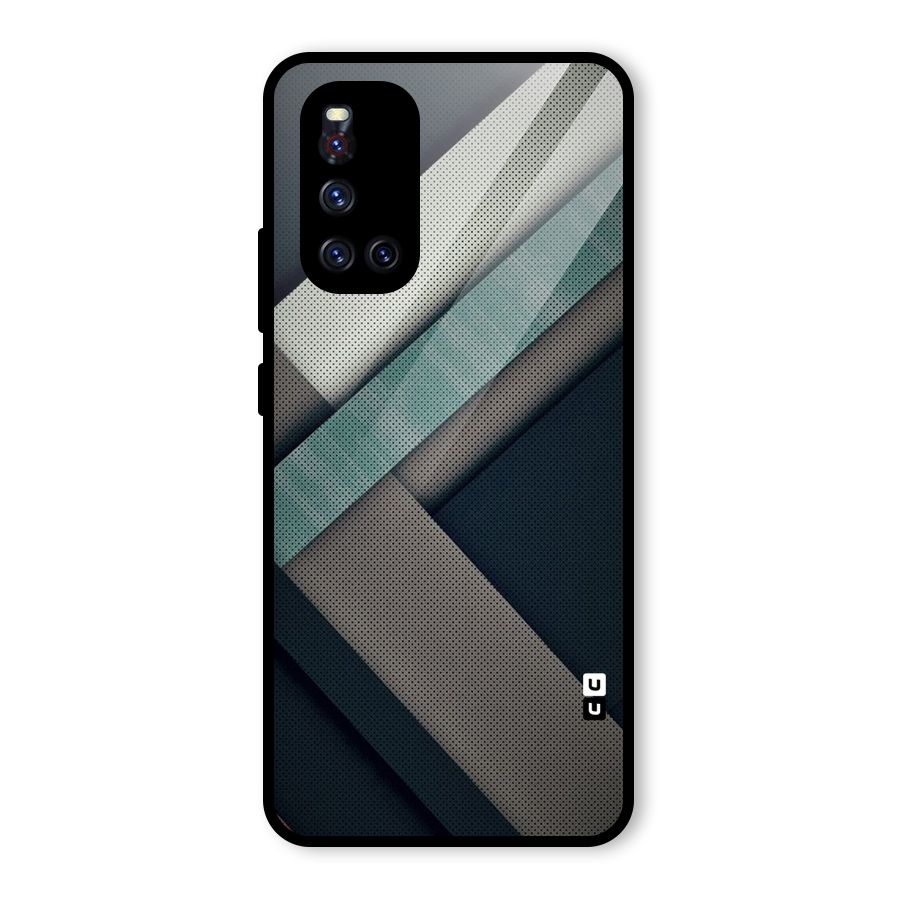 Dark Stripes Glass Back Case for Vivo V19
