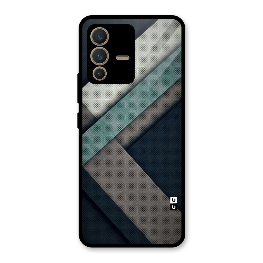 Dark Stripes Glass Back Case for Vivo V23 5G