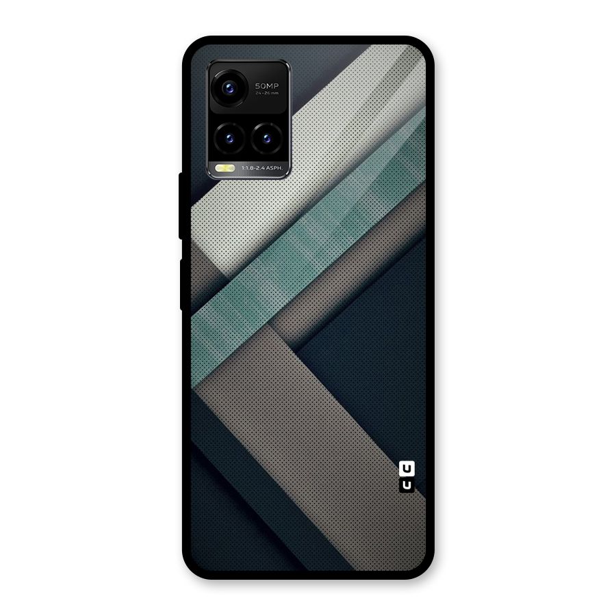 Dark Stripes Glass Back Case for Vivo Y21T