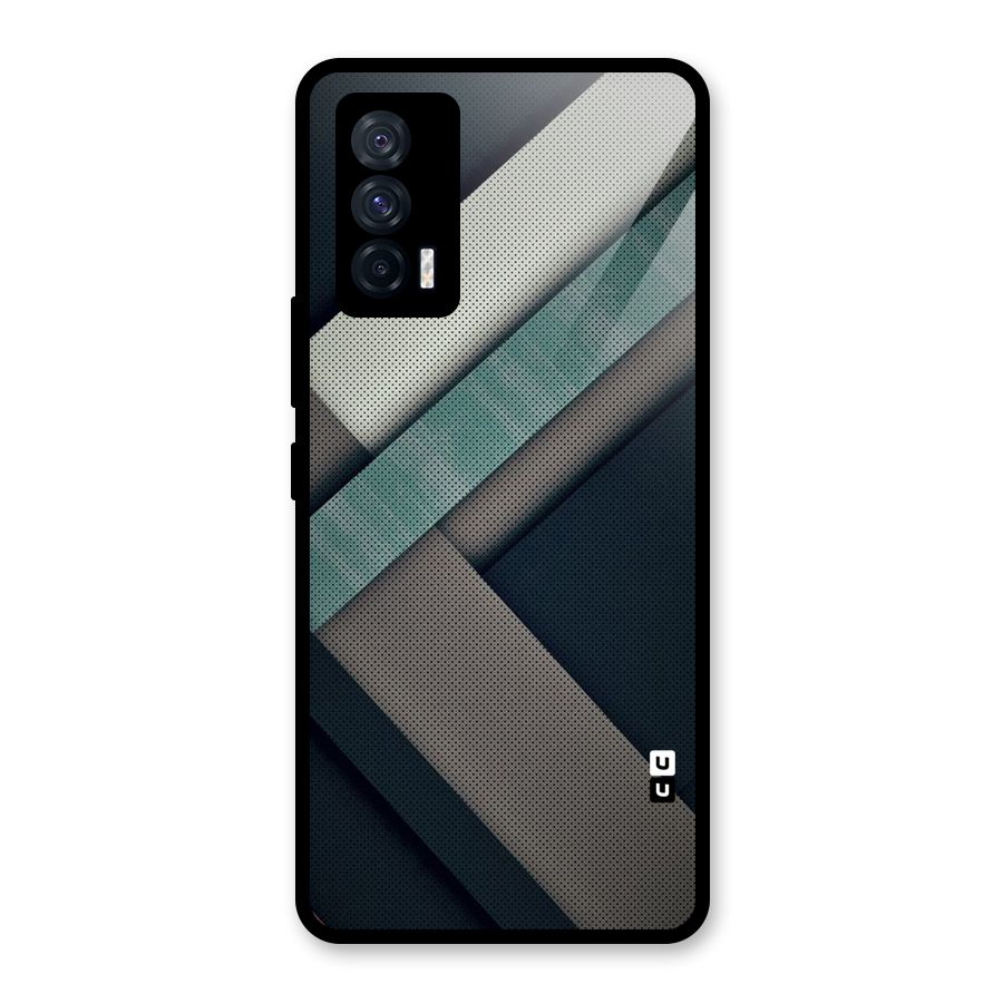 Dark Stripes Glass Back Case for Vivo iQOO 7 5G