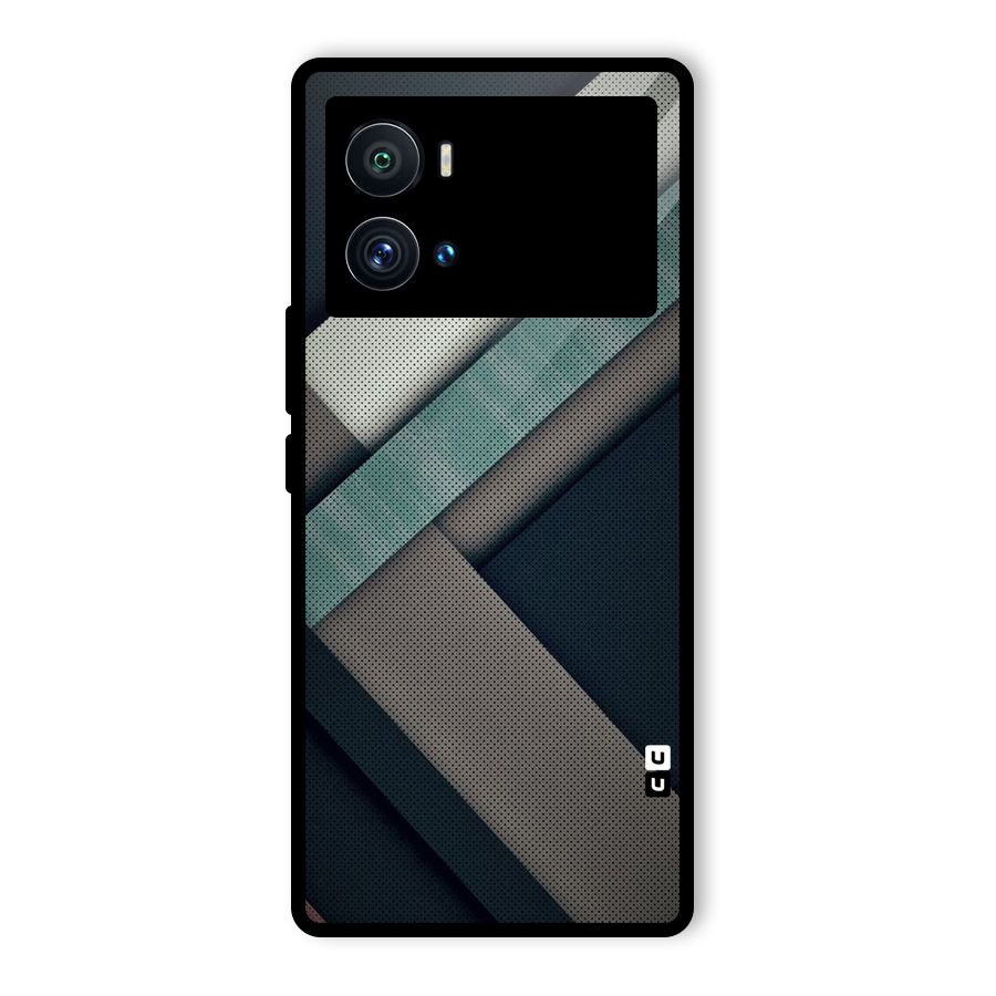 Dark Stripes Glass Back Case for Vivo iQOO 9 Pro