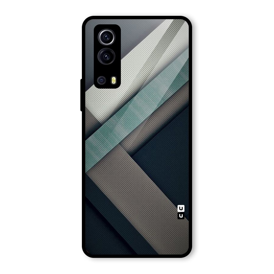 Dark Stripes Glass Back Case for Vivo iQOO Z3