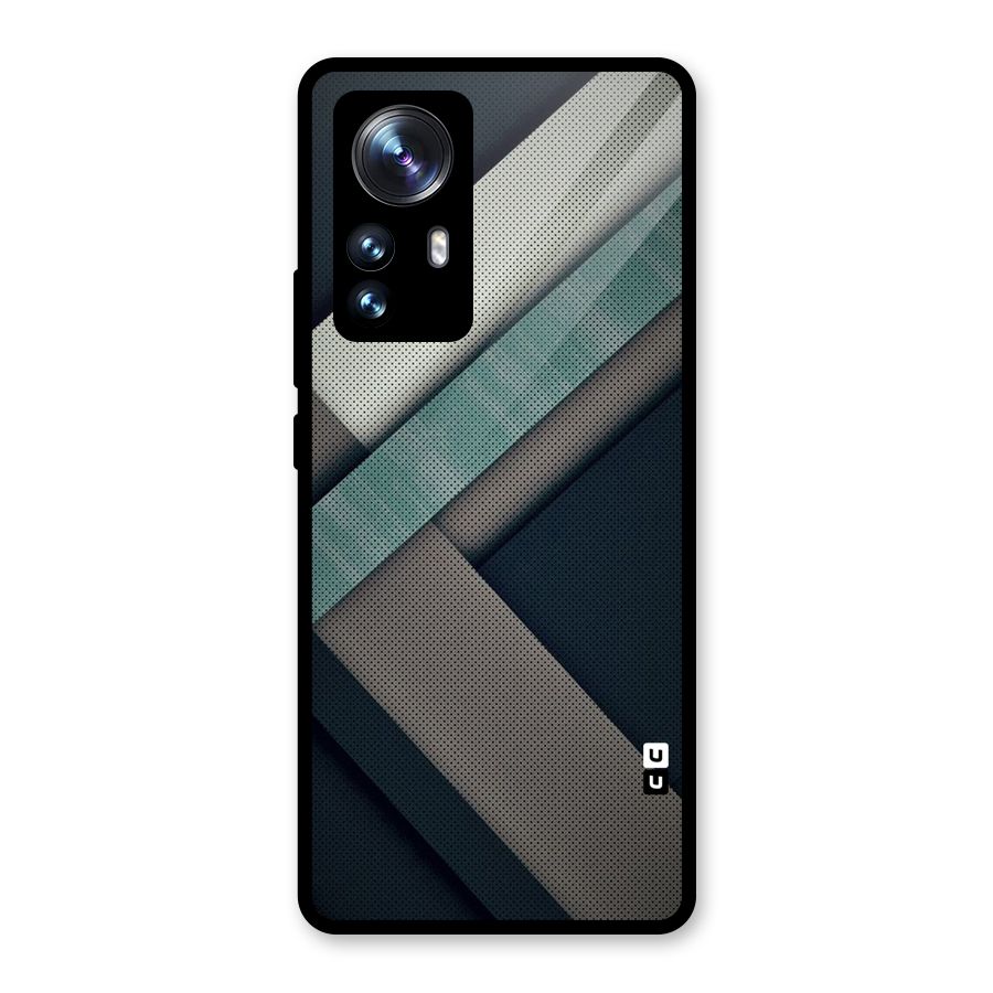 Dark Stripes Glass Back Case for Xiaomi 12 Pro
