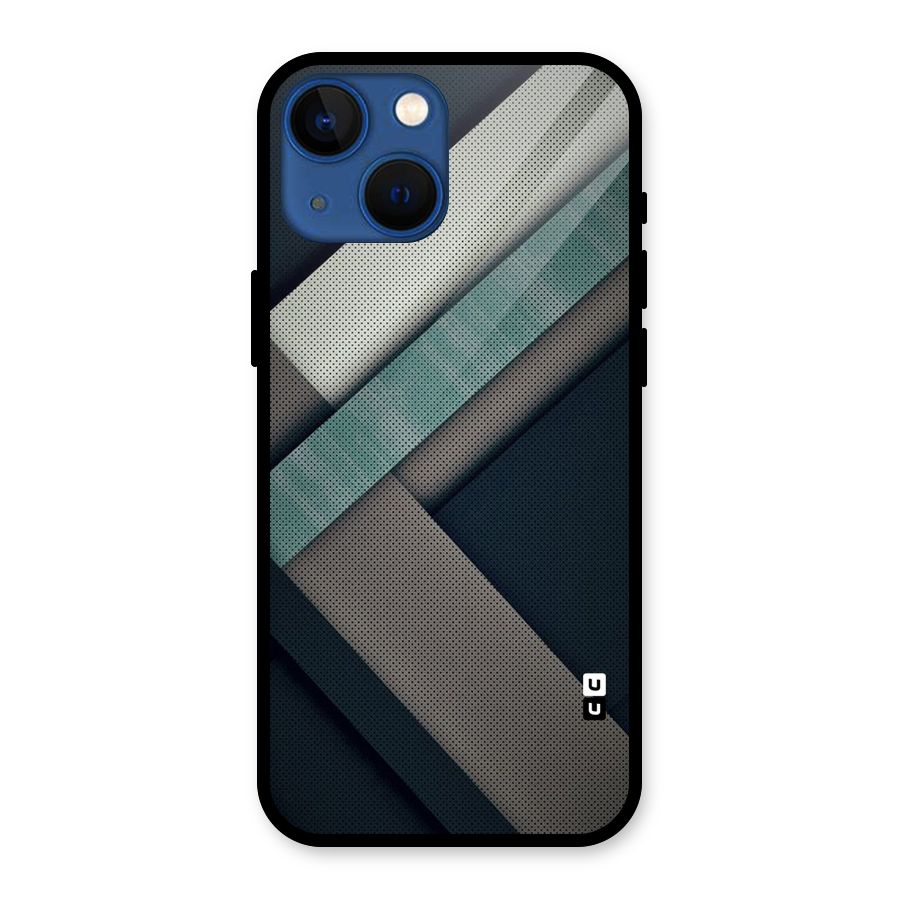 Dark Stripes Glass Back Case for iPhone 13 Mini