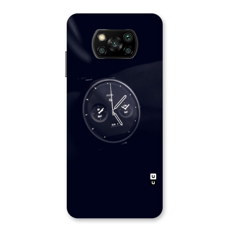 Dark Watch Back Case for Poco X3