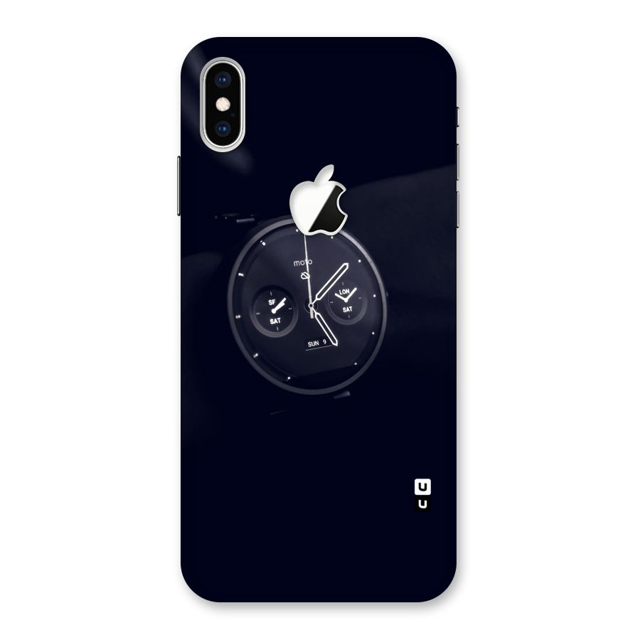 Dark Watch Back Case for iPhone XS Max Apple Cut