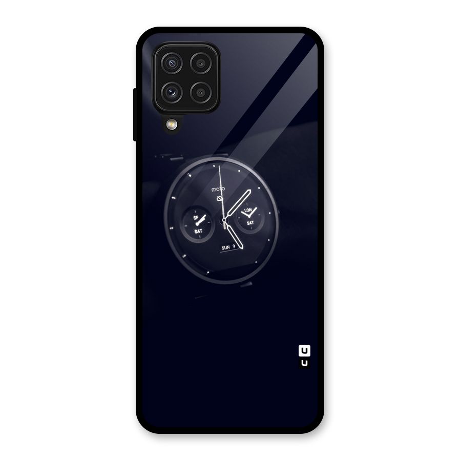Dark Watch Glass Back Case for Galaxy A22 4G