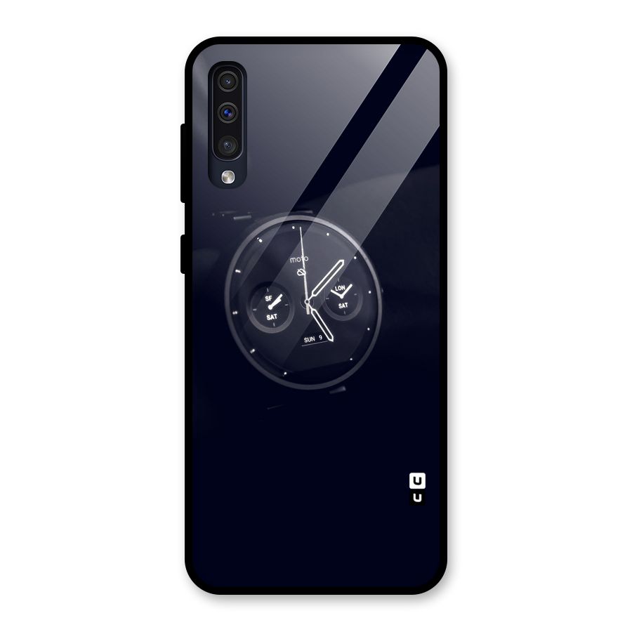 Dark Watch Glass Back Case for Galaxy A30s