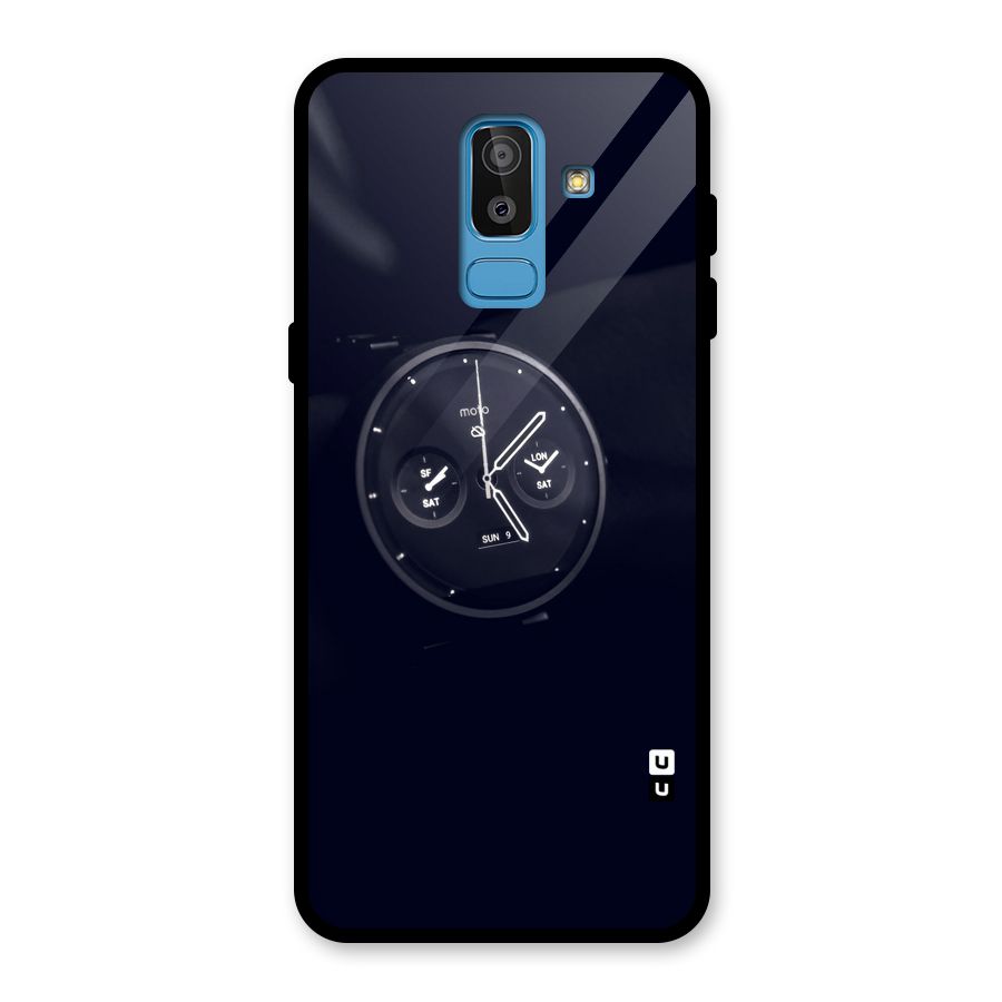 Dark Watch Glass Back Case for Galaxy J8