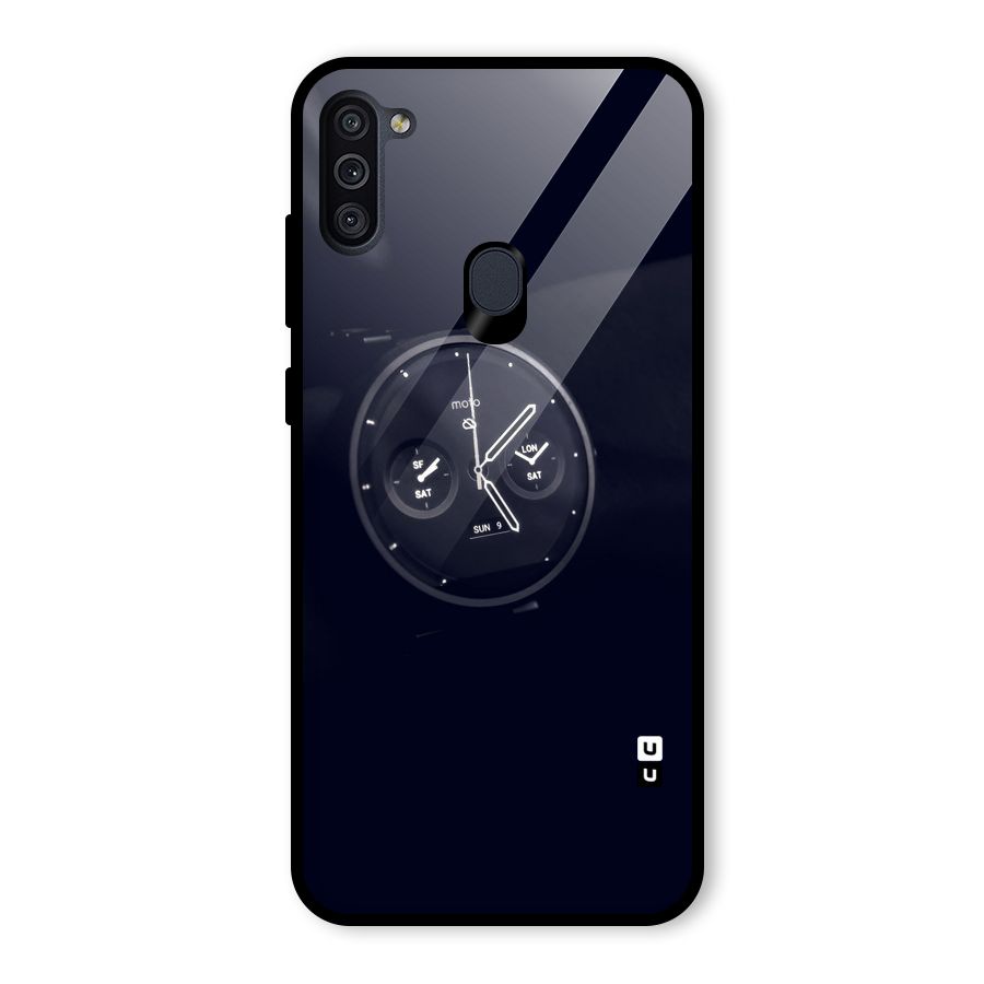Dark Watch Glass Back Case for Galaxy M11