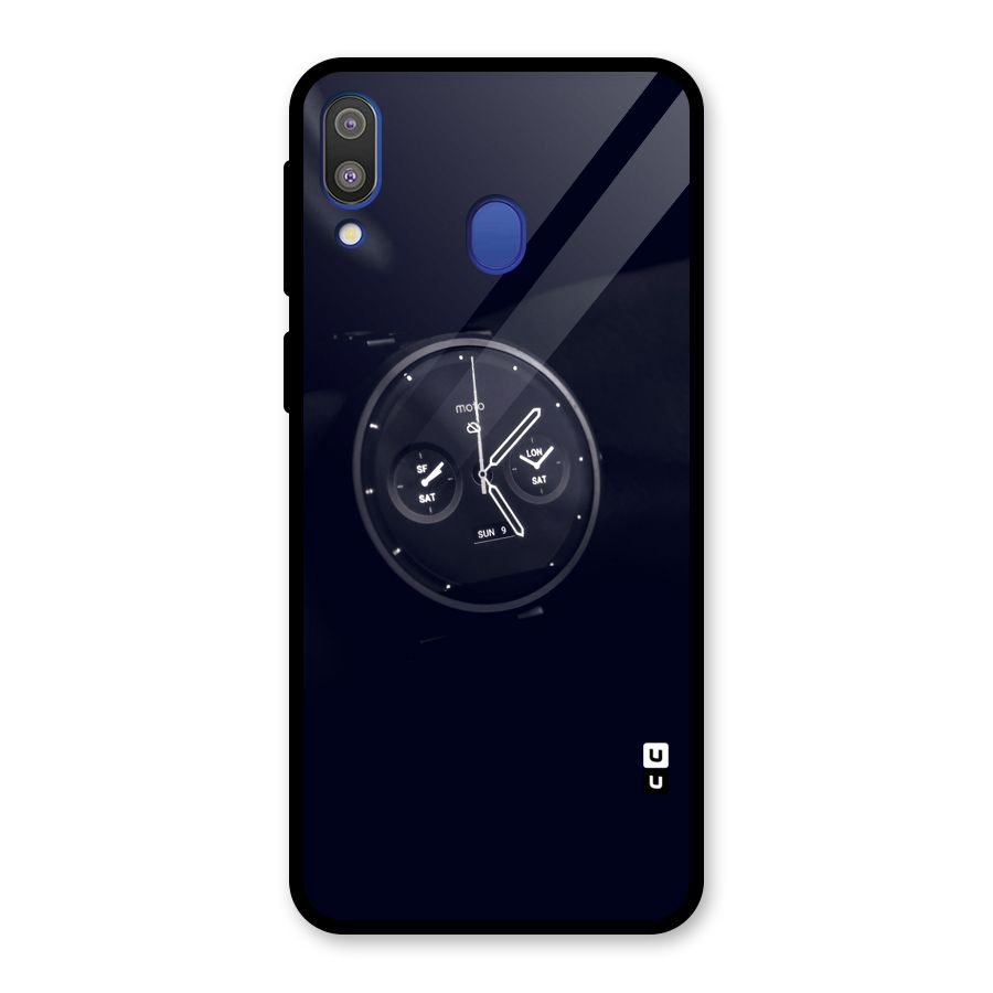Dark Watch Glass Back Case for Galaxy M20